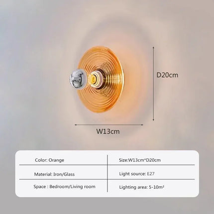 AquaGlow Wall Lamp – LED Verlichting met Golfpatroon
