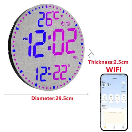 WiFiTime Clock - Slimme LED Wandklok met Kalender