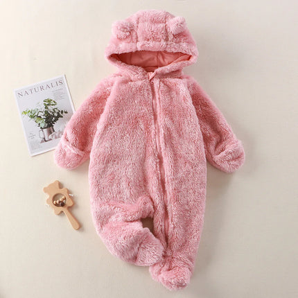CozyCuddle – Zachte Baby Overall met Capuchon