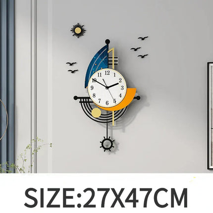 NauticTime Clock - Elegante Zeilboot Wandklok