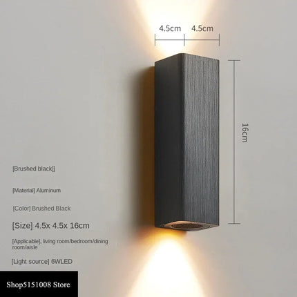 GlowLuxe - Stijlvolle LED Wandlamp voor Slaapkamer