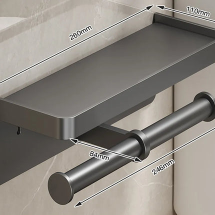 LuxeHold – Stijlvolle Multifunctionele Toiletrolhouder