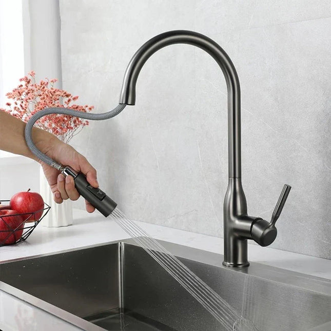 AquaStream Luxe – Verstelbare Keukenkraan met Handdouche