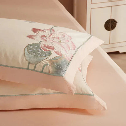 LotusPink - Luxe Dekbedovertrekset van Egyptisch Katoen
