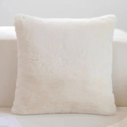 Luxe Faux Konijnenbont Kussenhoes voor Stijlvolle Interieurs