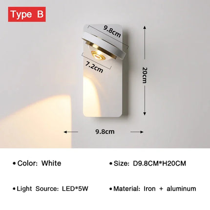 BrightTurn – Verstelbare LED Wandlamp voor Elke Ruimte