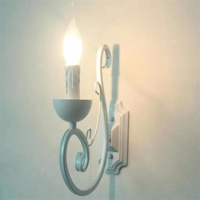 LuminousEra - Witte Muurlamp met E14 Kaarslicht