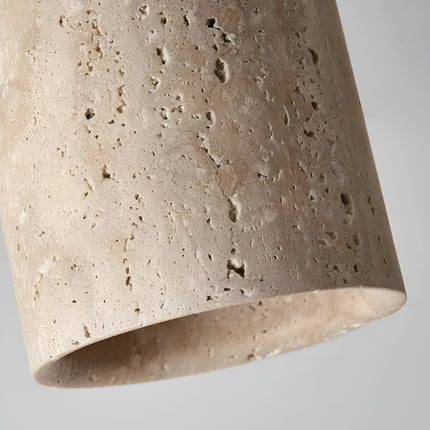 ZenElegance Wabi Sabi Luxe Plafondverlichting - Natuurlijke Travertijn LED