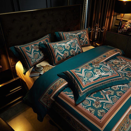Vintage Grandeur - Luxe Dekbedovertrekset van Egyptisch Katoen