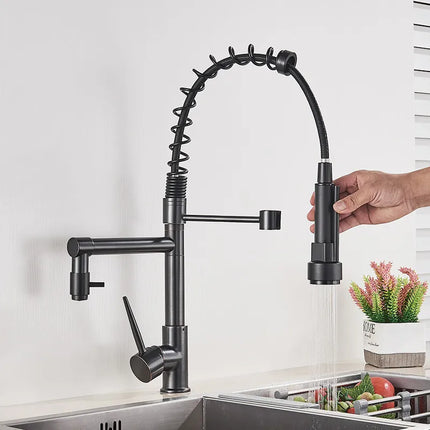AquaWave Pro – Luxe Keukenkraan met Dubbele Uitloop