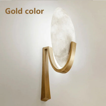 NordicLuxe – Stijlvolle Koperen Marmeren Wandlamp