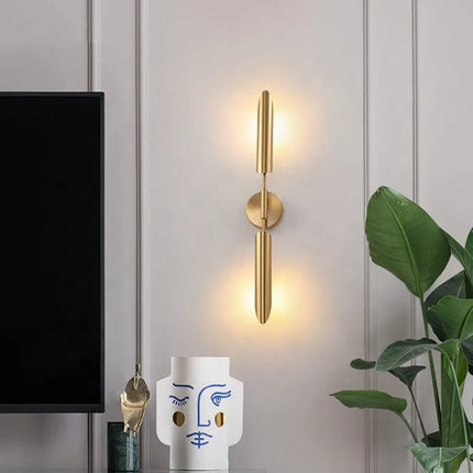LuxeGlam - Gouden Industriële Wandlamp voor Thuis en Hotel