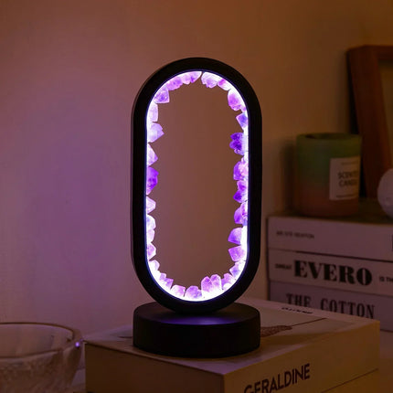 Améthystique – Elegante Natuurlijke Kristallen Verlichting