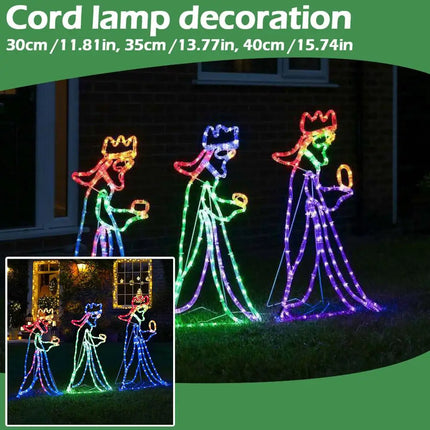 Enchanting Glow Kerstverlichting - Betoverende LED Drie Wijzen Decoratie