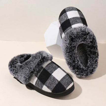 Velvet Vibes Slippers - Kindvriendelijke Winter Slippers van Wol en Katoen met Antislip