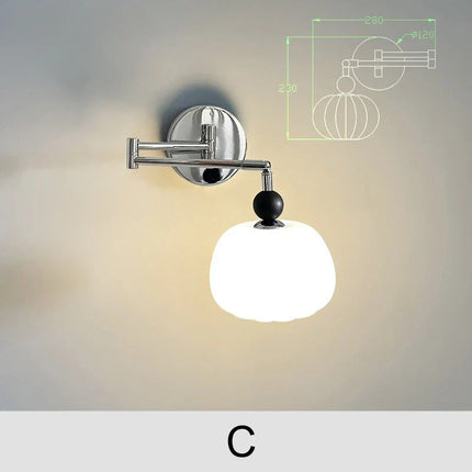 TelescopicLamp – Verstelbare Vintage Bedlamp in Punkstijl
