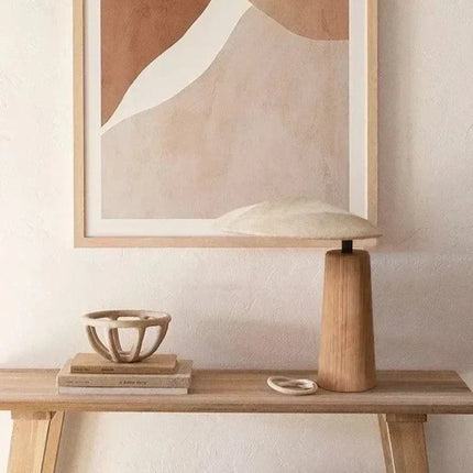 ZenGlow - Retro Houten Lamp voor Serene Verlichting