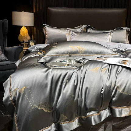 Golden Mist – Luxe Egyptisch Katoenen Dekbedovertrek