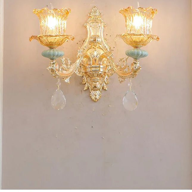 CrystalLuxe - Luxueuze Kristallen Wandlamp voor Modern Interieur