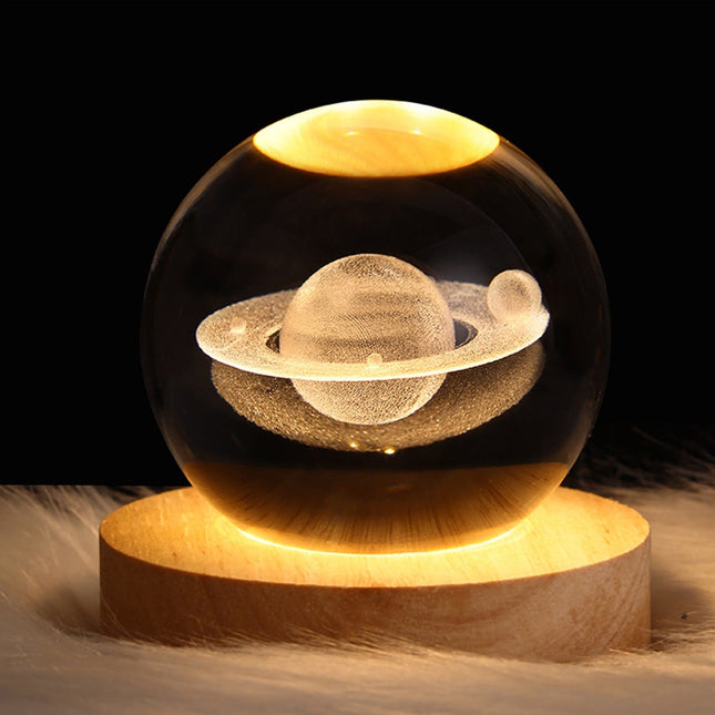 Crystal Light Ball – Betoverende Glazen Sfeerlicht voor Thuis
