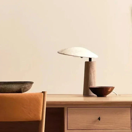 ZenGlow - Retro Houten Lamp voor Serene Verlichting