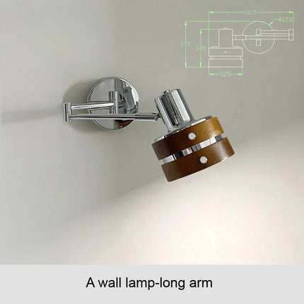 TelescopicLamp – Verstelbare Retro Bedlamp met Leesfunctie