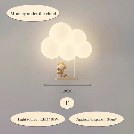 CloudLight – Moderne LED Wandlamp voor Kinderen