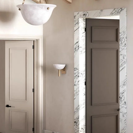 MarbleLuxe – Elegante Antieke Marmeren Wandlamp