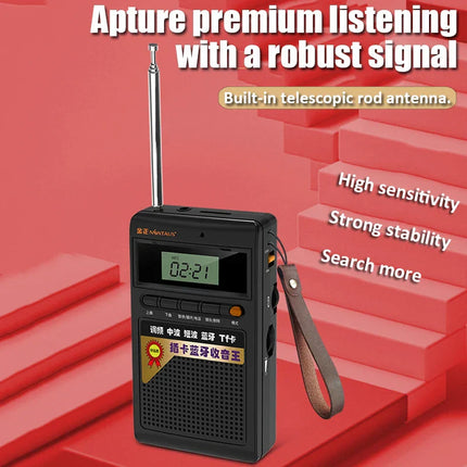 SoundPocket Mini - Draagbare Bluetooth Radio & MP3 Speler