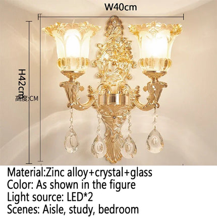 CrystalElegance - Stijlvolle Kristallen Wandlamp voor Huisdecoratie