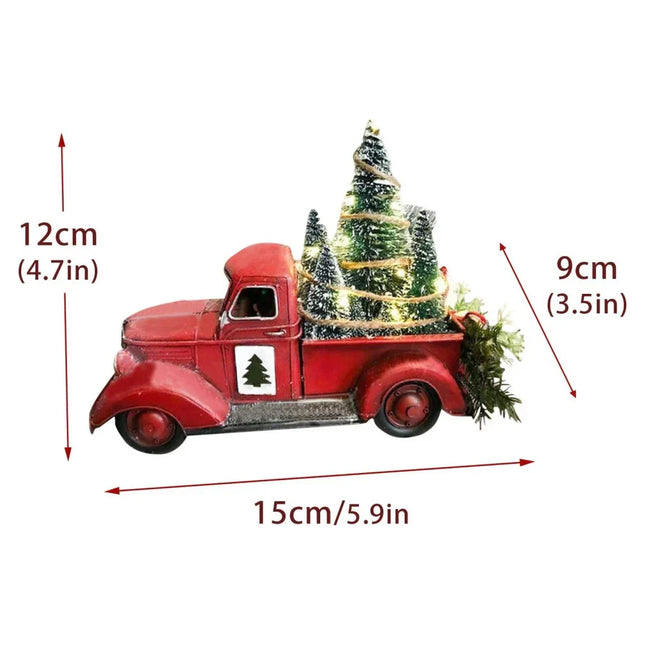 RetroTruck Kerst Ornament - Charmante Vintage Kerstdecoratie