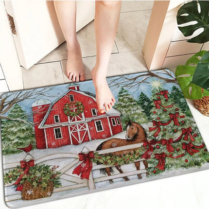 FestiveWelcome – Luxe Kerst Deurmat voor je Drempel