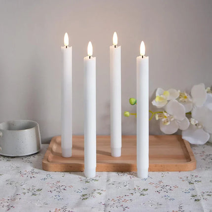 TaperFlame – Elegant Vlamloze LED Kaarsen Set van Twee