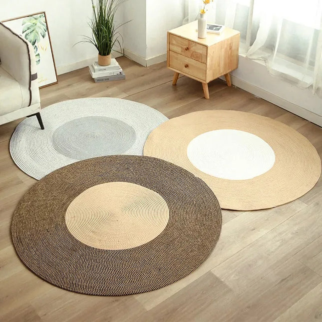 WeaveNest - Luxe Jute Vloerkleed voor Interieur