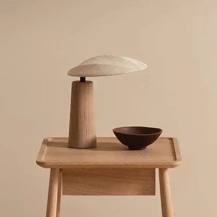 ZenGlow - Retro Houten Lamp voor Serene Verlichting