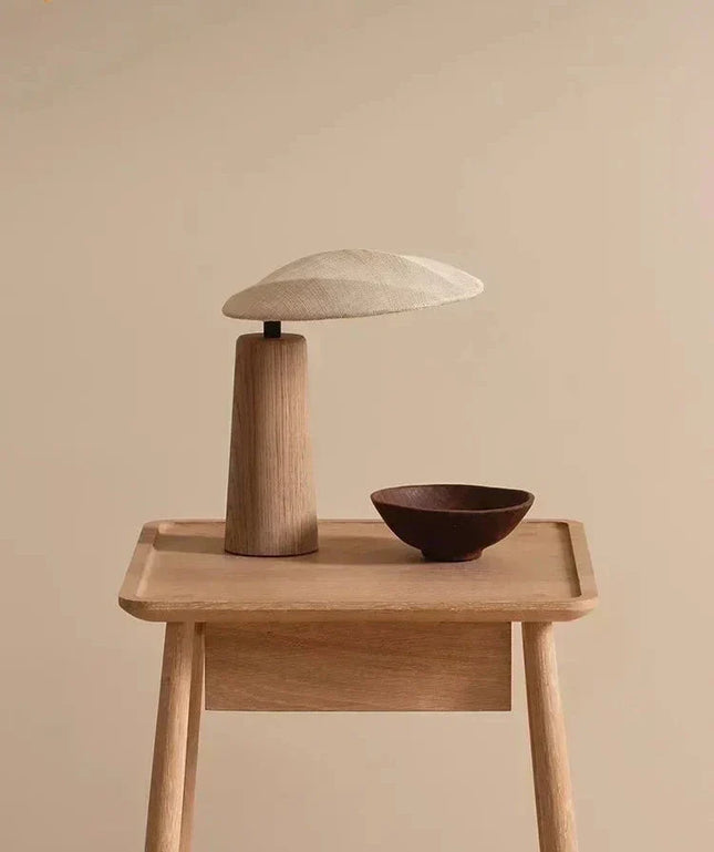 ZenGlow - Retro Houten Lamp voor Serene Verlichting
