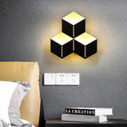 Kubus Zwart / Warm Licht 3000K