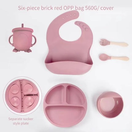 SiliconeBaby Set – Complete 6-delige Voedingsset voor Baby's