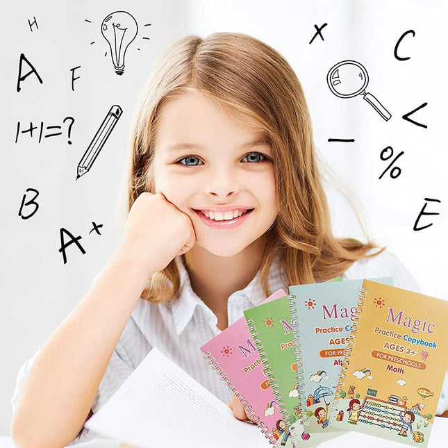 ScribbleJoy Boek - Herbruikbaar Educatief Schrijfboek voor Kinderen