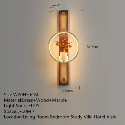 BrassGlow Wall Lamp - Elegante Messing Wandverlichting