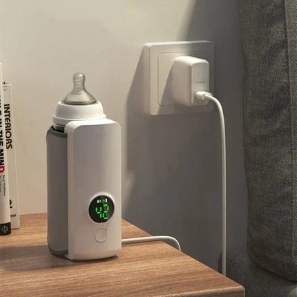 WarmEase - Draagbare Babyflesverwarmer met Instelbare Temperatuur