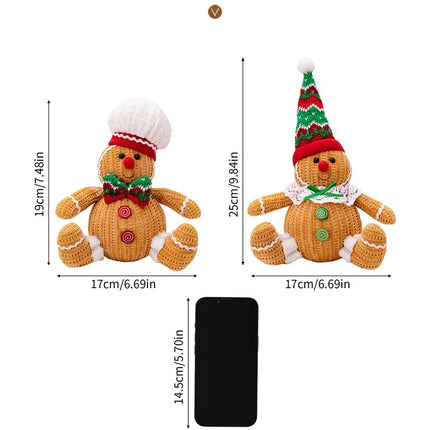 Feestelijke Peperkoekman Hanger voor Kerstversiering – Geel