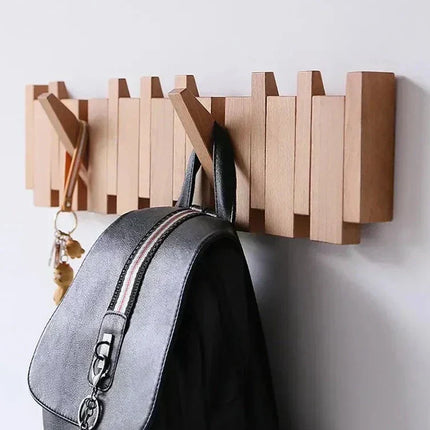 HarmonyHook - Stijlvol Verstelbaar Houten Wandrek