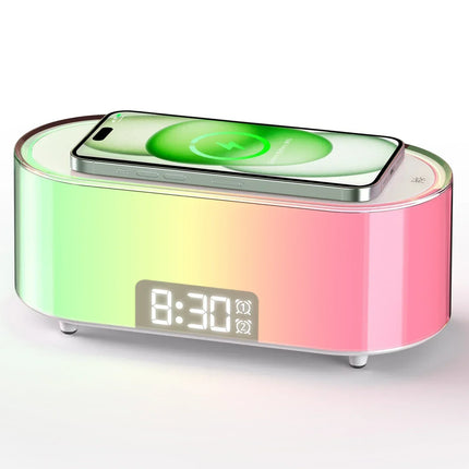 SmartCharge - Elegant Draadloos Oplaadstation met Wekfunctie