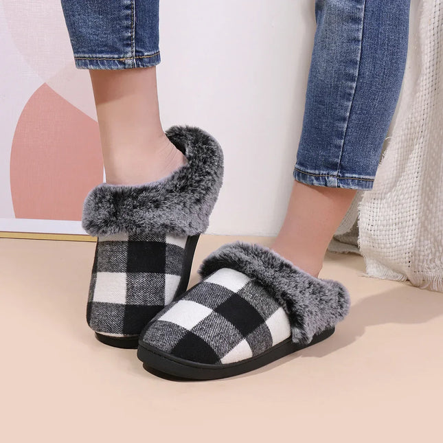 Velvet Vibes Slippers - Kindvriendelijke Winter Slippers van Wol en Katoen met Antislip