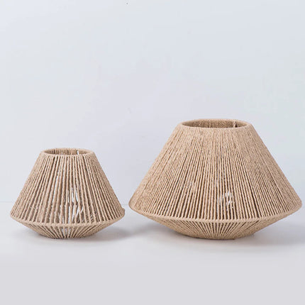 Rotan Hanglamp - Elegante Rotan Hanglamp met Geometrisch Design voor Sfeervolle Verlichting