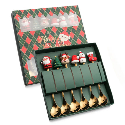 XmasSpoons – Stijlvolle Kerstlepelset voor Feestelijke Tafels
