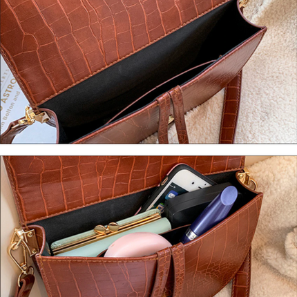 Chelsey Crossbody Bag – Stoere Tas met Krokodillenprint