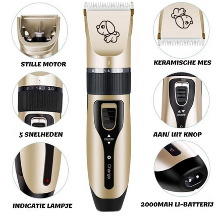 Pett Groomer - Professionele Honden Trimmer + Borstel