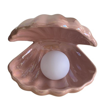 ShellGlow Lamp – Elegante Schelpen Verlichting met Parel